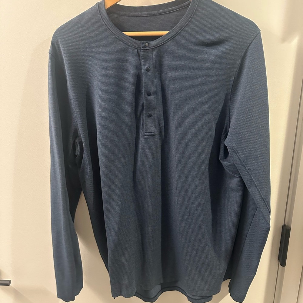 Lululemon Athletica Dark Blue Long Sleeve Henley